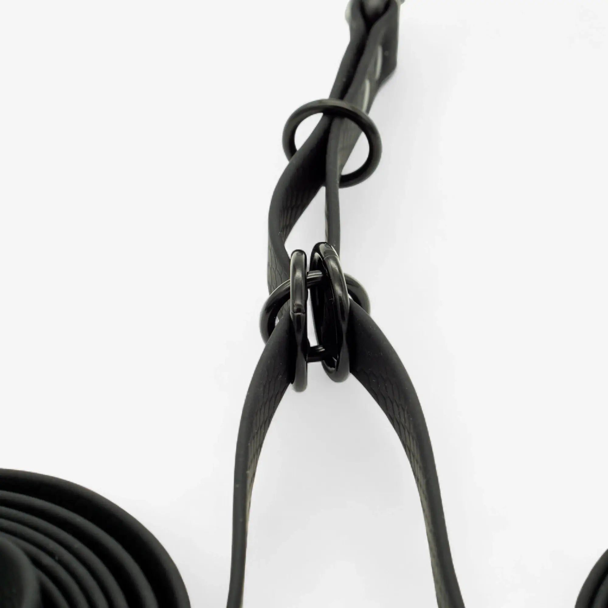 DuoFlex Hexa Double Dog Leash - Black