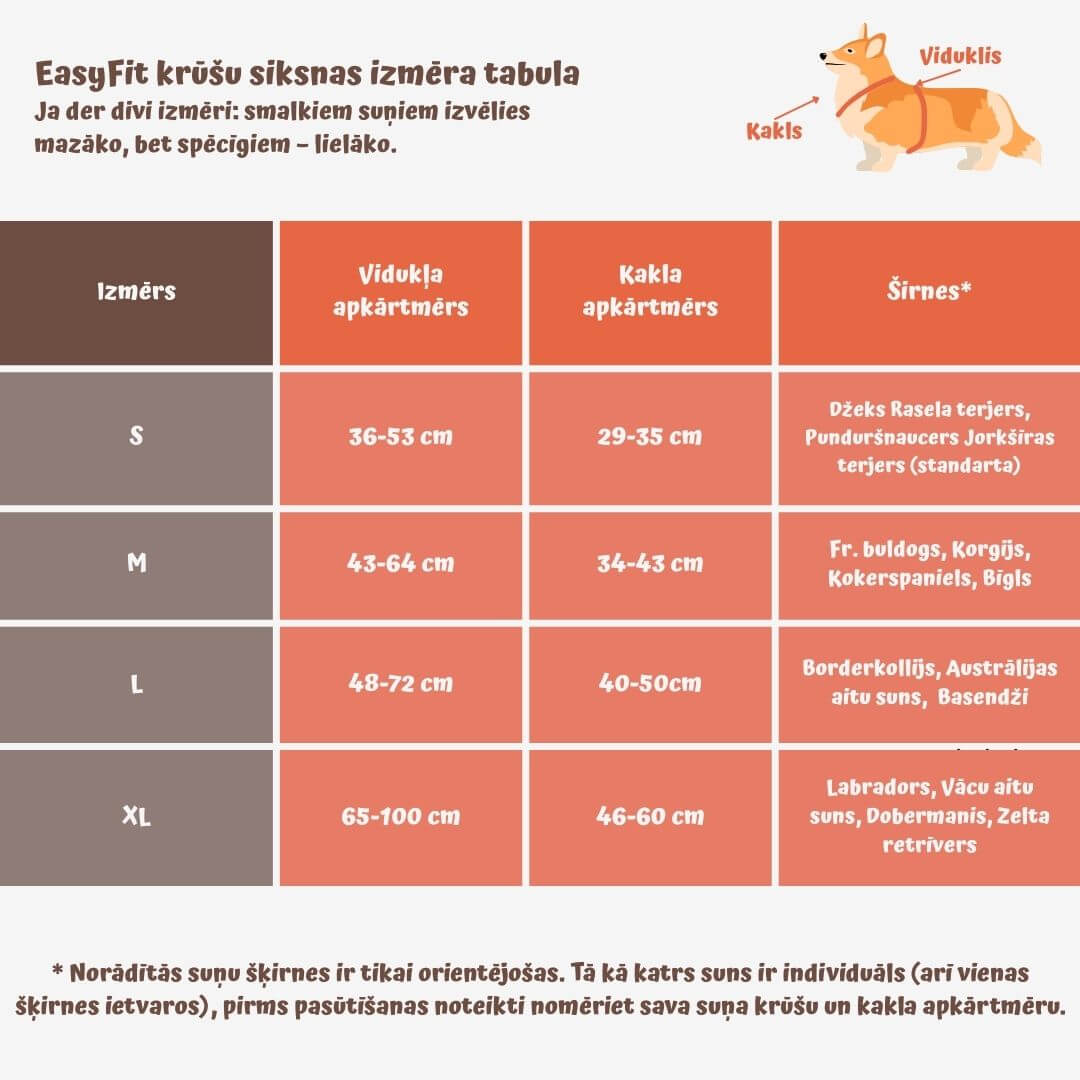 EasyFit anatomiski pareizi - ūdensdroši iemaukti suņiem - Brūni