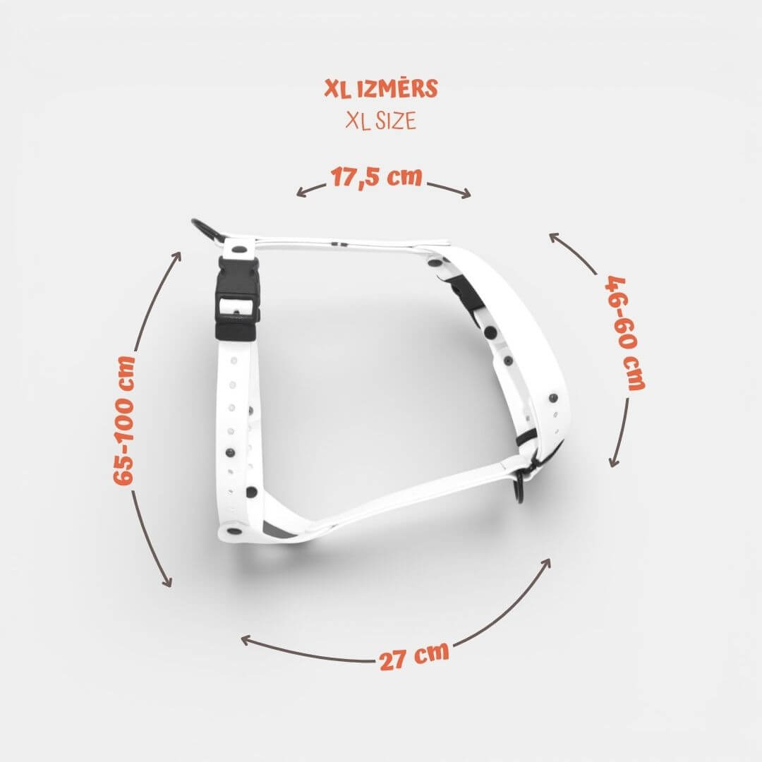 EasyFit anatomiski pareizi - ūdensdroši iemaukti suņiem - Balti