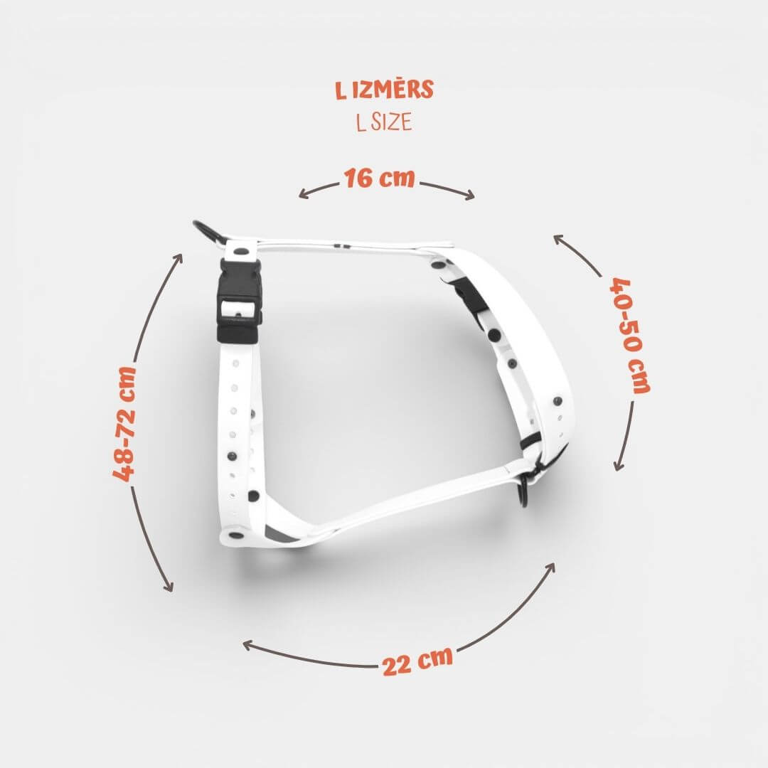 EasyFit anatomiski pareizi - ūdensdroši iemaukti suņiem - Balti
