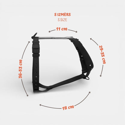 EasyFit anatomiski pareizi - ūdensdroši iemaukti suņiem - Melni