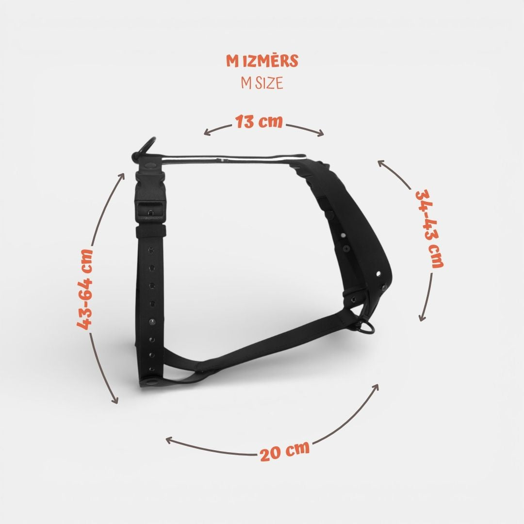 EasyFit anatomiski pareizi - ūdensdroši iemaukti suņiem - Melni