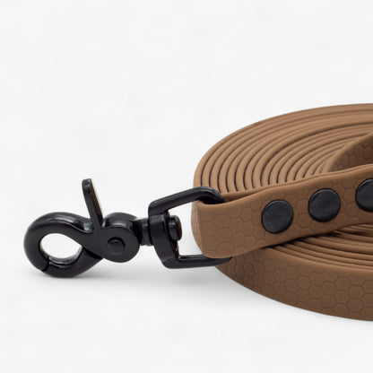 Hexa Hands-Free Dog Leash (Adjustable) – Waterproof, Brown