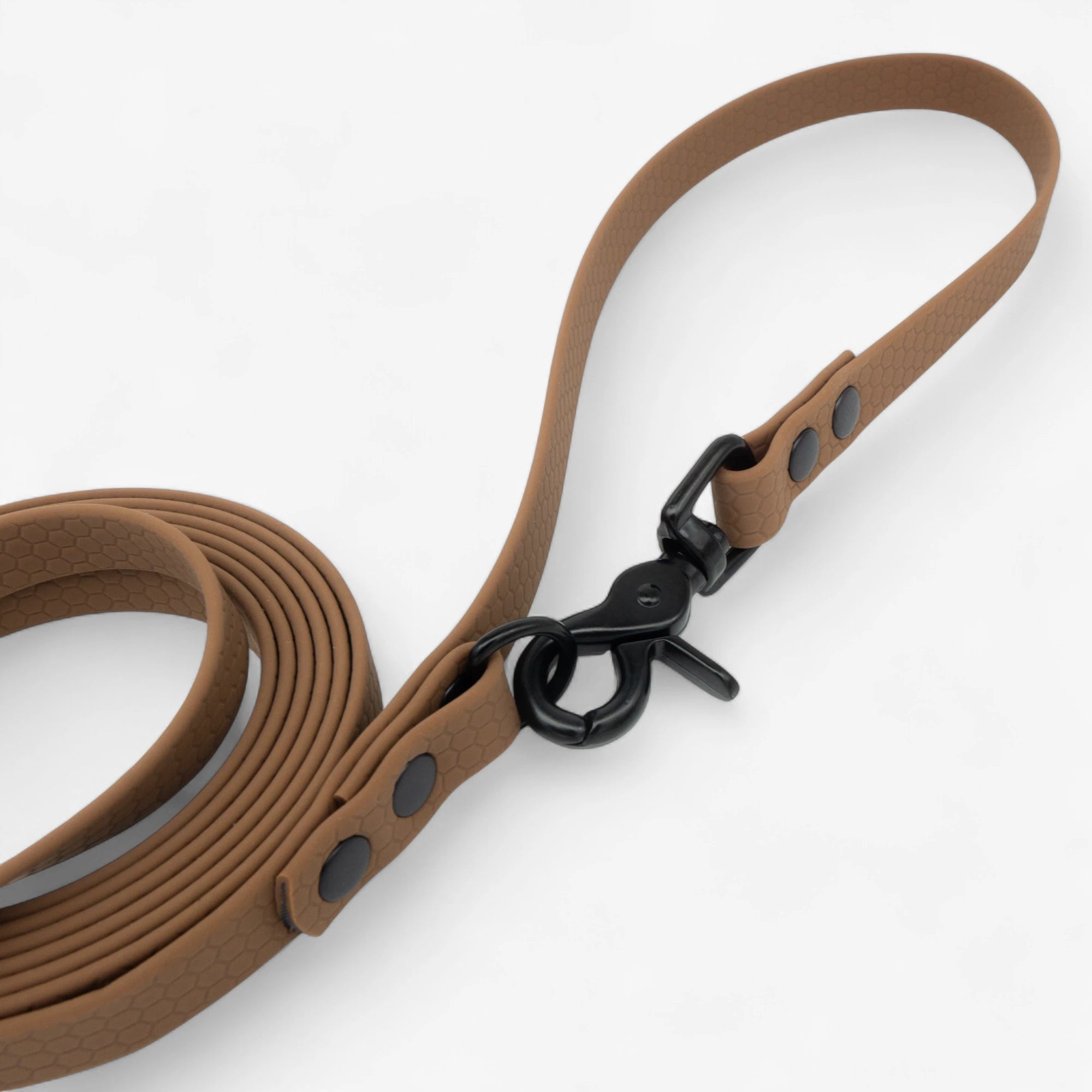 Hexa Hands-Free Dog Leash (Adjustable) – Waterproof, Brown