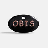 ObiDog medaljons sunim ar vārdu un telefona nr. — Rozā